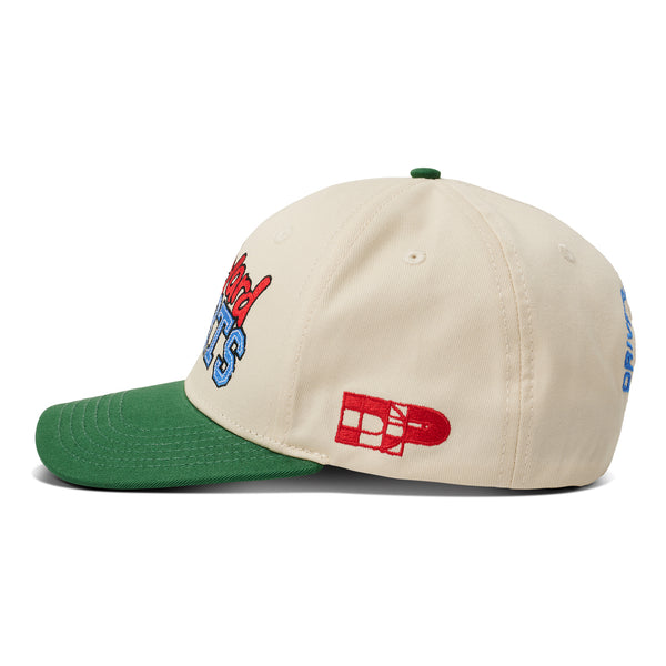 DRIVEWAY PARADISE - BACKYARD SPORTS HAT - CREAM/GREEN -