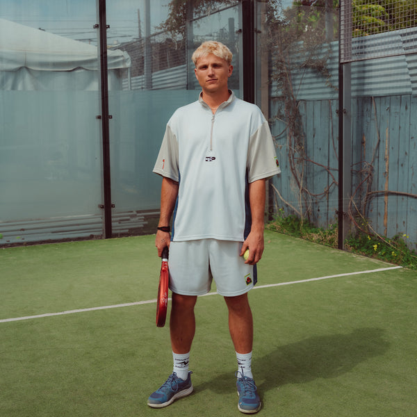 DRIVEWAY PARADISE - BOUNCE POLO - LILY WHITE/OVERCAST GREY/ -