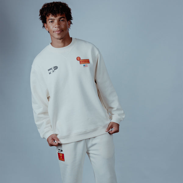 DRIVEWAY PARADISE - CLASSIC CREWNECK - MILK -