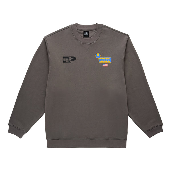 DRIVEWAY PARADISE - CLASSIC CREWNECK - VINTAGE GREY -