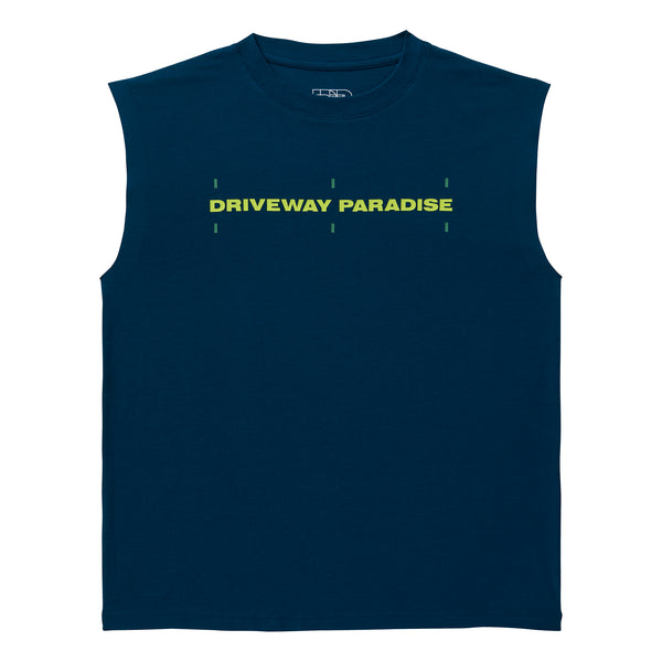 DRIVEWAY PARADISE - CUT OFF - MINTY BOI™ - OCEAN BLUE -