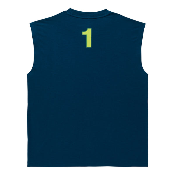 DRIVEWAY PARADISE - CUT OFF - MINTY BOI™ - OCEAN BLUE -