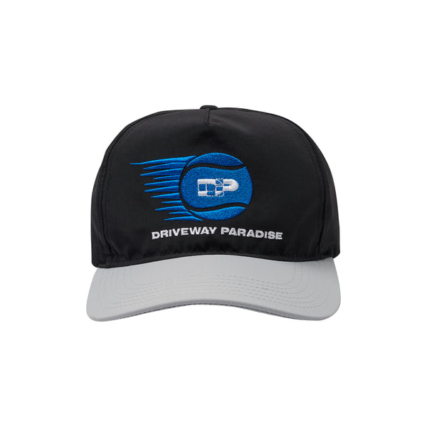 DRIVEWAY PARADISE - DP TENNIS HAT - BLACK/GREY -