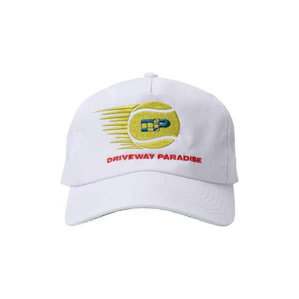 DRIVEWAY PARADISE - DP TENNIS HAT - WHITE -