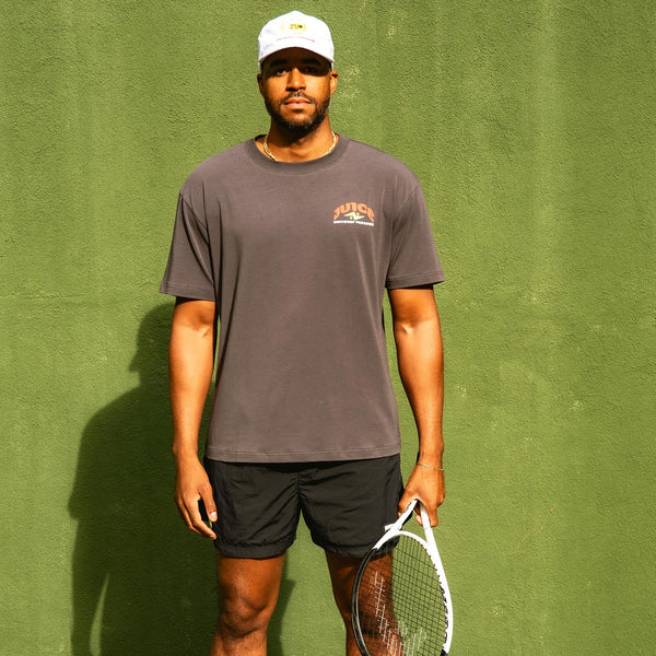 DRIVEWAY PARADISE - PICK UP JUICE TEE - MINTY BOI™ - ASPHALT - T-Shirt