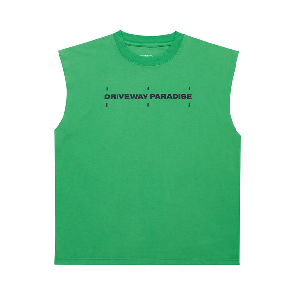 DRIVEWAY PARADISE - BIG LEAGUE CUT OFF - MINTY BOI™ - GREEN - Tanks